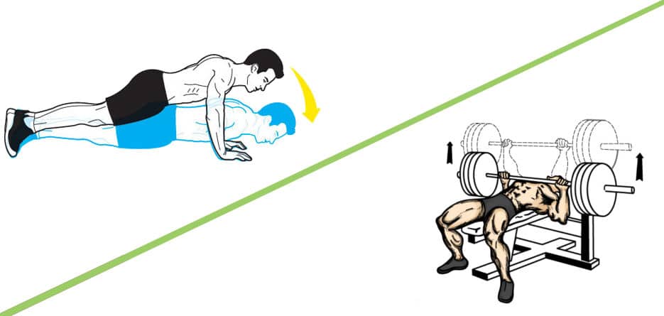 can push ups replace bench press