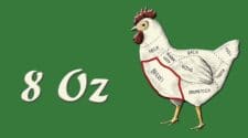 8 oz chicken breast protein
