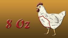 8 oz chicken breast calories