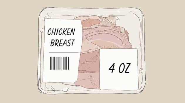4 oz chicken breast protein
